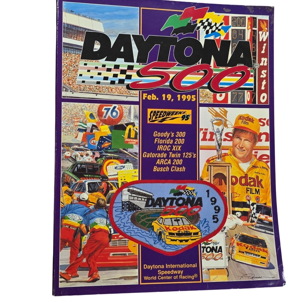 1995 Daytona 500 Official Souvenir Program NASCAR Speedweeks 95‎ Sterling Marlin